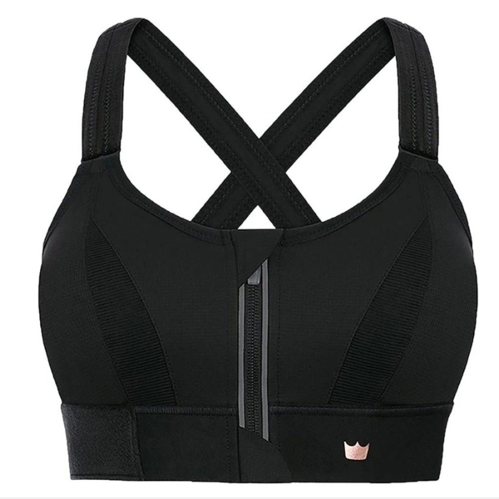SheFit Ultimate Sports Bra - Black ,Adjustable